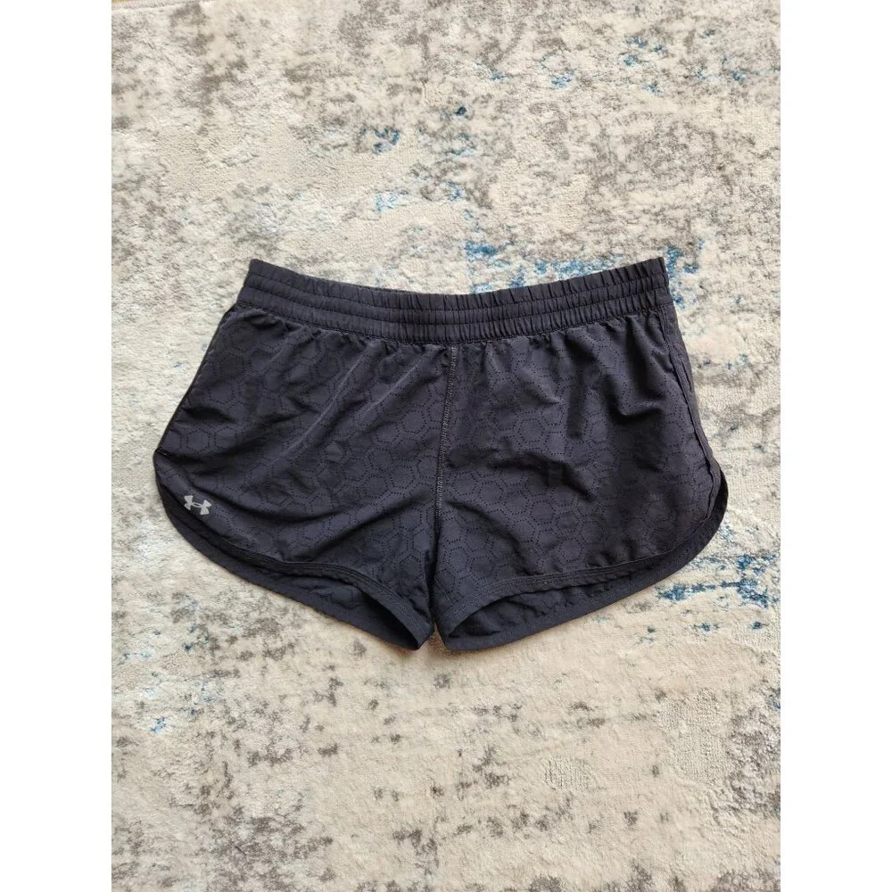 Under‎ Armour Women's Size Medium Semi-Fitted Hexagon Cutout Athletic Shorts